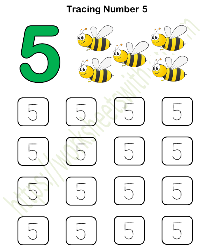 number-5-tracing-and-colouring-worksheet-for-kindergarten-numbers-kindergarten-preschool